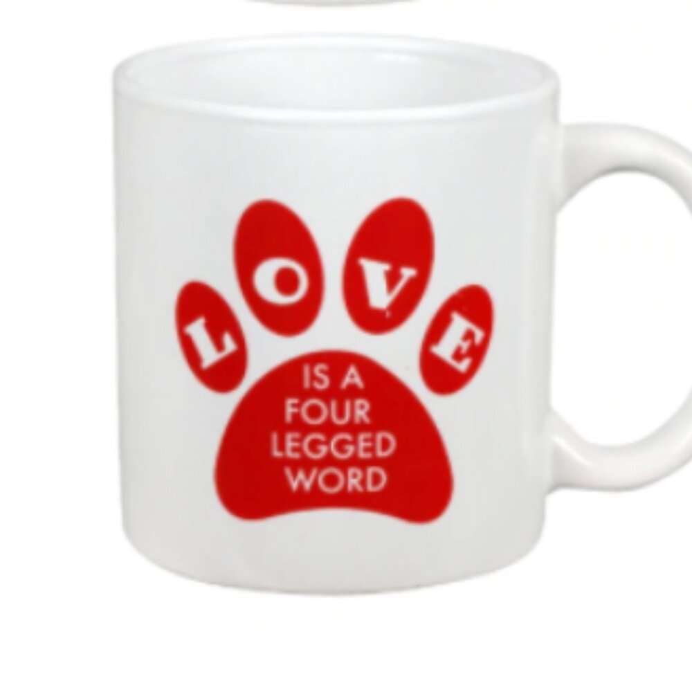 Dog Lover Mug Dog is a Four Legged Word